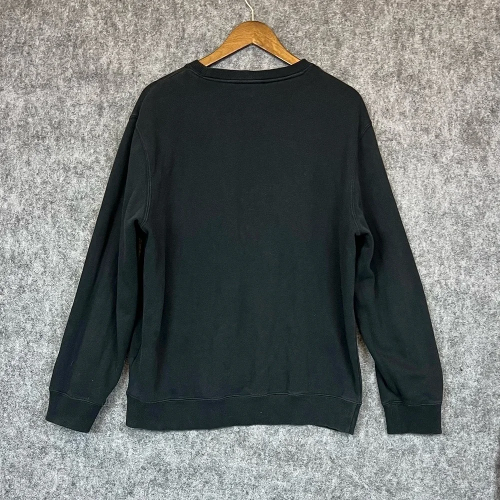 True Religion Men's Metallic Logo-Print Cotton Jersey Crew Sweatshirt Size XL